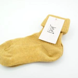 Detské ponožky Jeej design Natural Honey (horčicová)