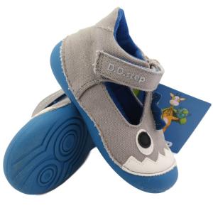 Detské sandálkové plátenky D.D.Step C015-329 GREY