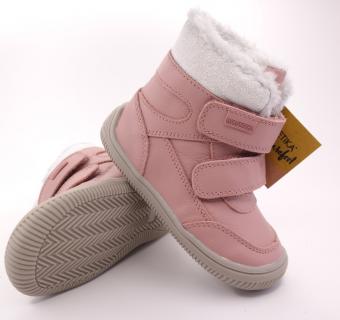 Zimná barefoot detská obuv Protetika Tamira Pink