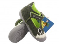 Detské sandálkové plátenky D.D.Step C015-329A EMERALD