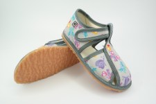 Detské inovatívne papuče RAK 100015-4 Šedý motýľ